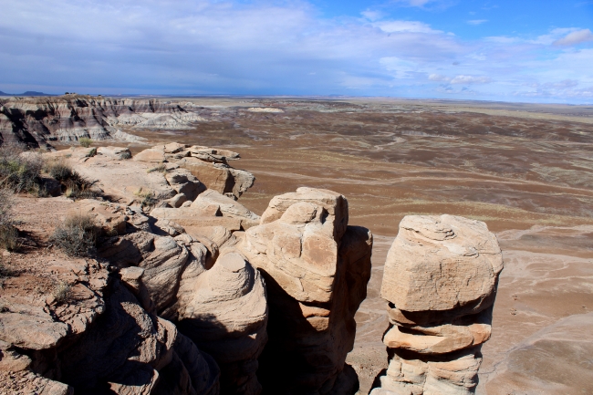 Blue Mesa Peek Petrified Forest in Arizona