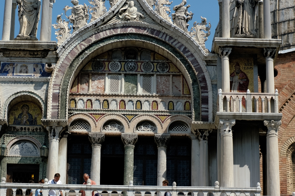 Closeup St Marks Basilica Venice Photo 1625