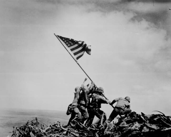 Flag raising on Iwo Jima