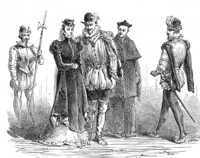 french costumes historical illustration