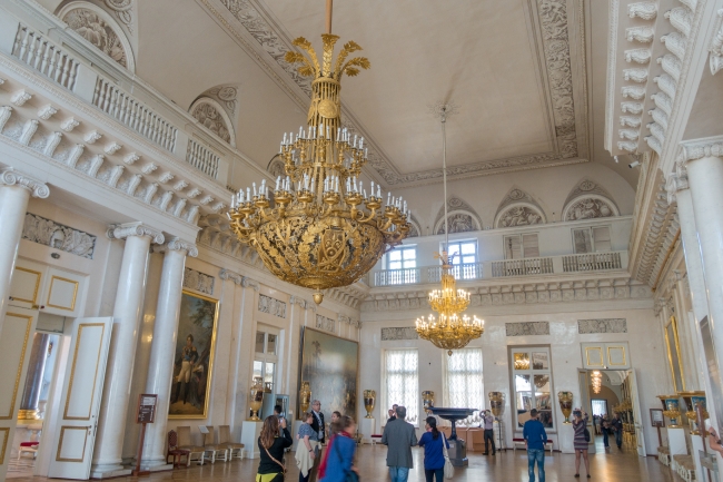 gold ornate decorative candlabra hermitage museum russia