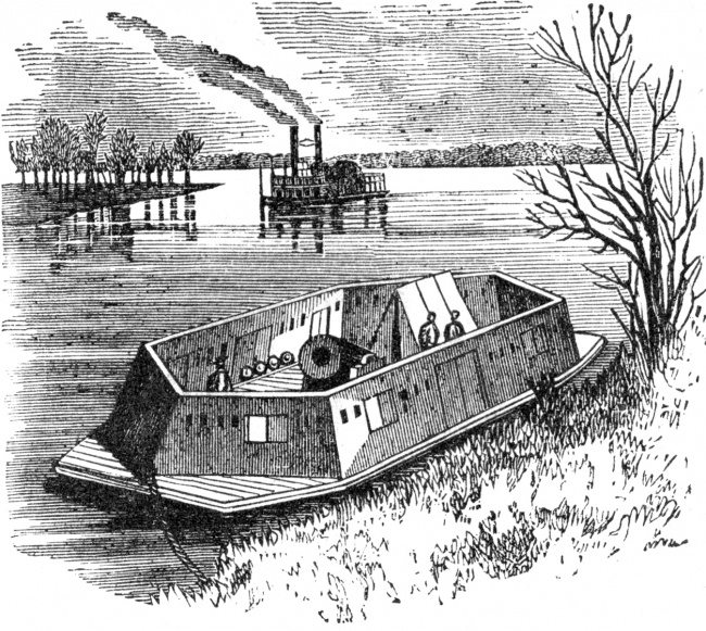 historic engraving mortor boat 605a