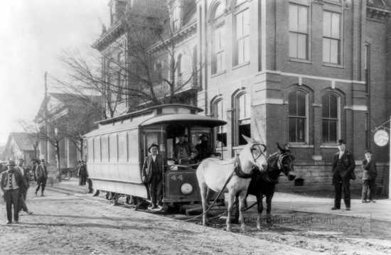 Horsedrawn streetcar Rapid transit Covington Georgia