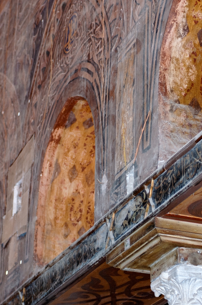 interior hanging church coptic cairo egypt photo5476