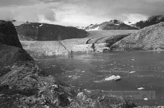 muir and riggs glaciers muir inlet alaska in 1950