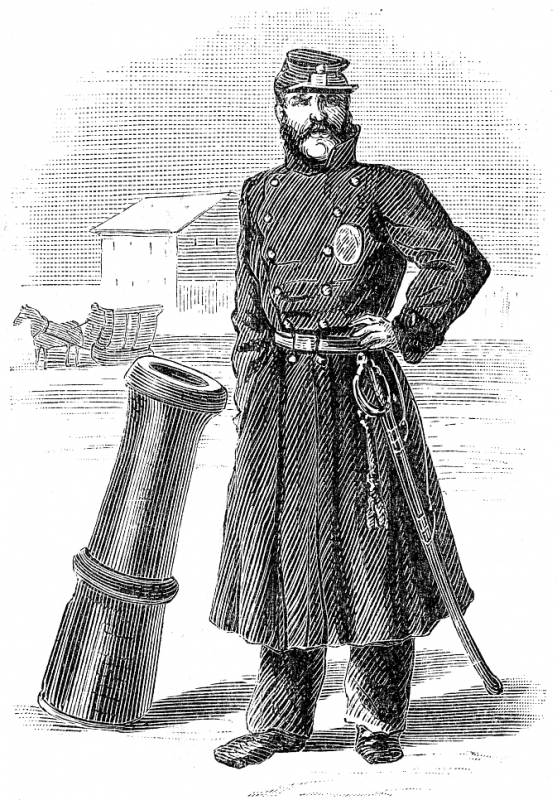 Policeman At Krasnoyarsk Historical Illustration