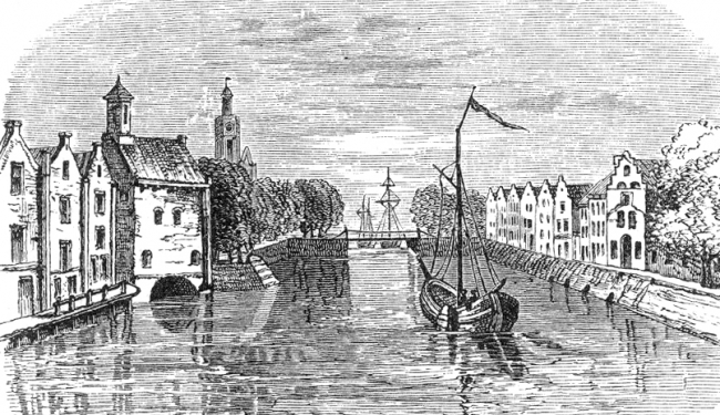 port historical illustration