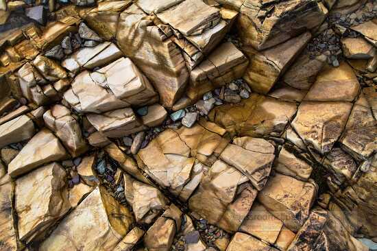 rock and pebble pattern closeup