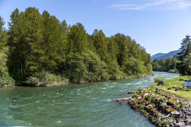 rushing Wenatchee River Washington