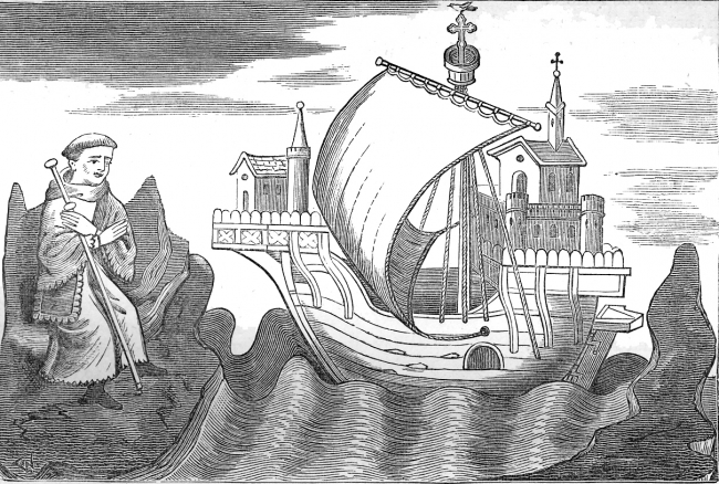 The Ship Religion Medieval Illustration