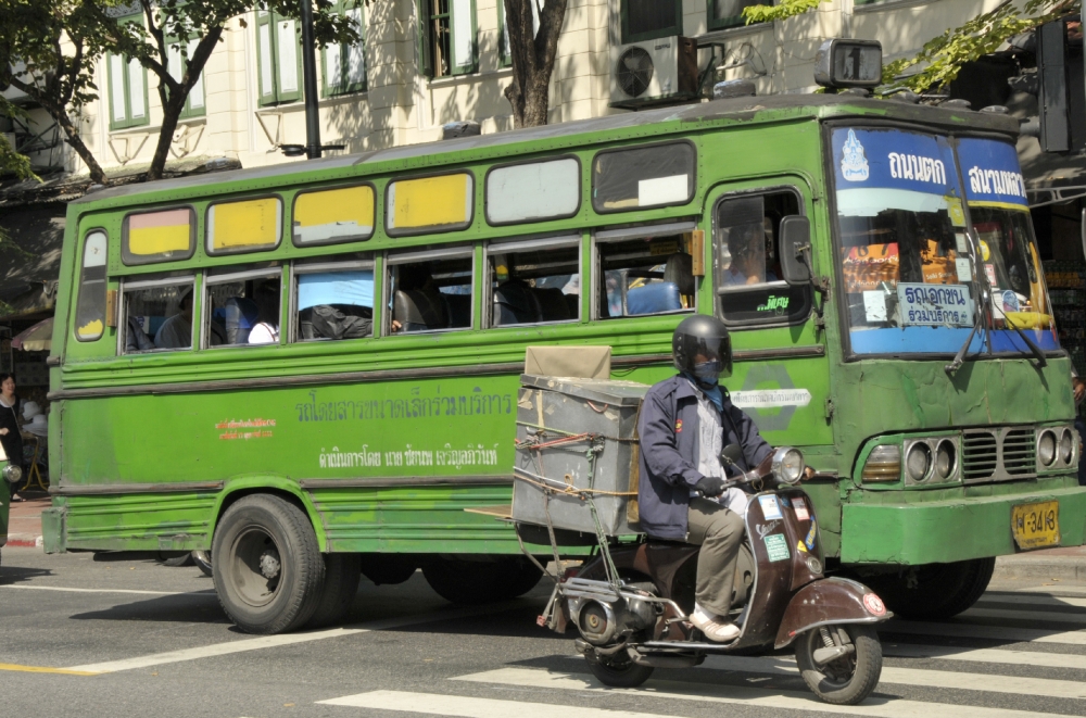 Traffic outside the Grand Palace