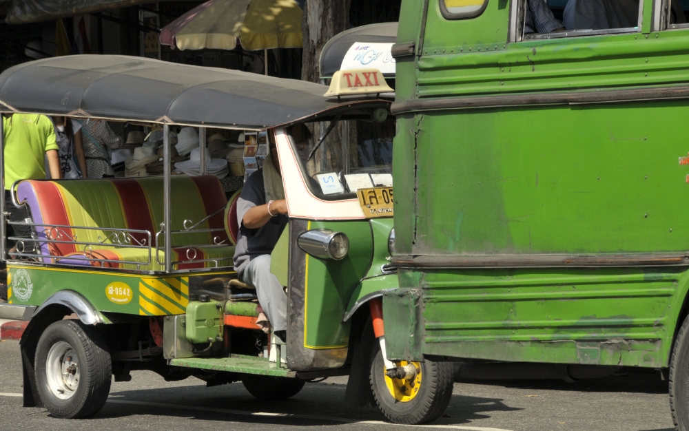 Traffic outside the Grand Palace