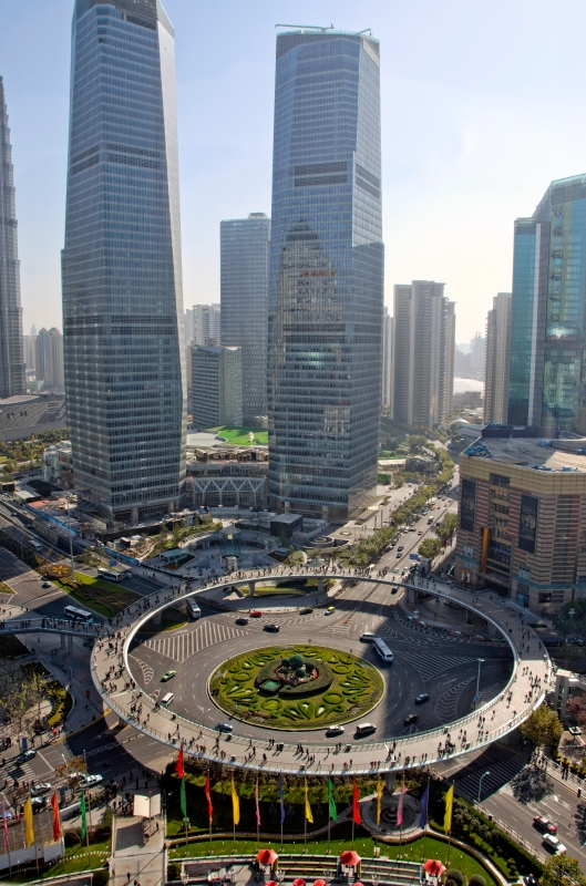 View of Shanghai from the Oriental Pearl Tower