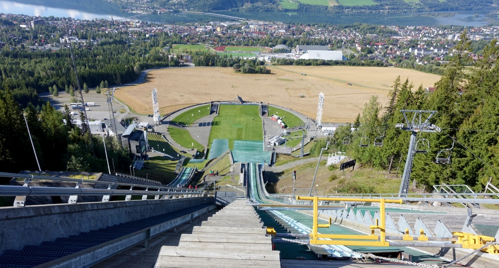 view-from-ski-ramp-summer-norway-photo