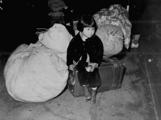 young evacuee of Japanese ancestry