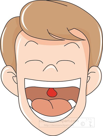 playful facial expression clipart