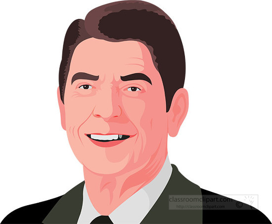 portrait of ronald reagan american president