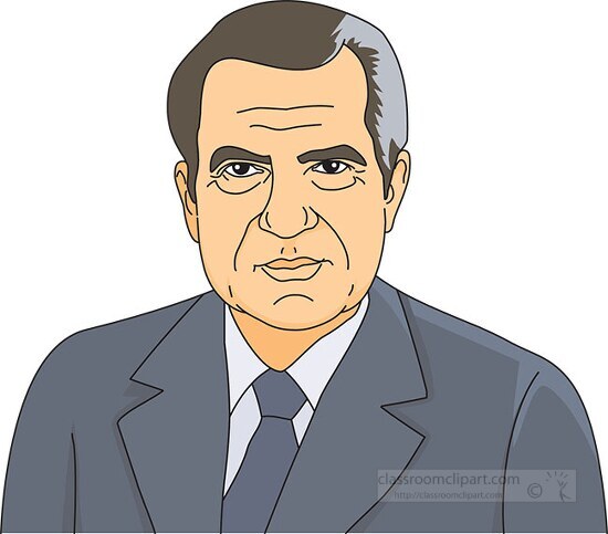 president richard nixon clipart