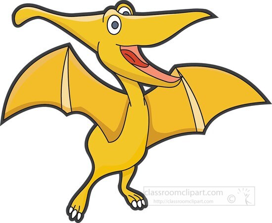 pterodactyl dinosaur cartoon clipart