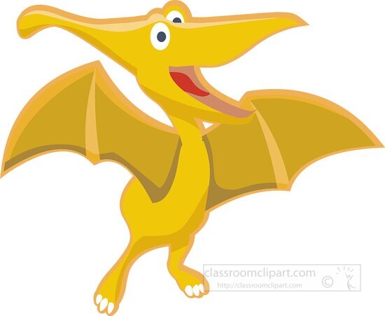 pterodactyl dinosaur cartoon clipart