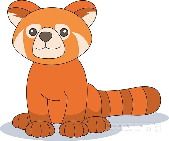 Red Panda Cartoon Clipart