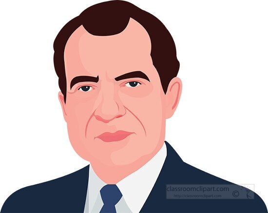 richard nixon american presidents 37 clipart