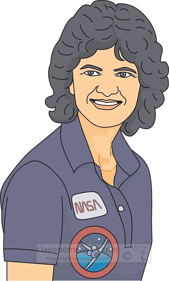 sally ride astronaut clipart 8145