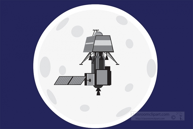 satellite orbits near the moon gray color