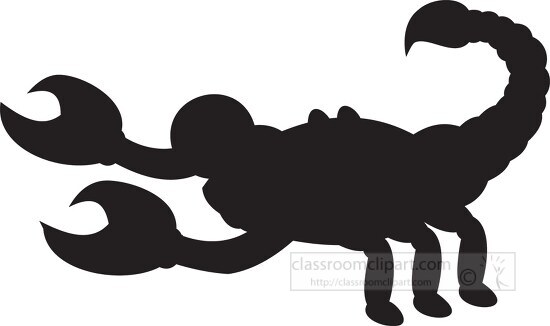 scorpion silhouette clipart