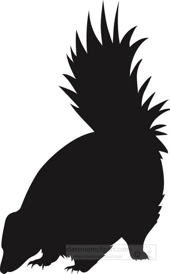 skunk silhouette clipart 227