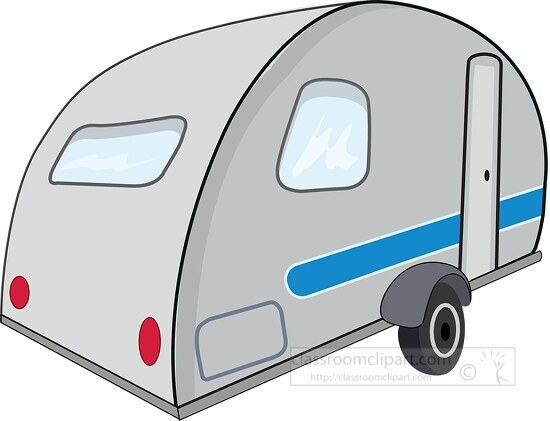 small rv trailers pod clipart