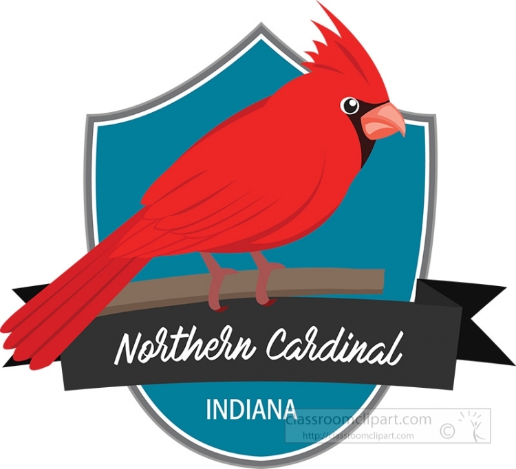 state bird of kentucky the northern cardinal clipart