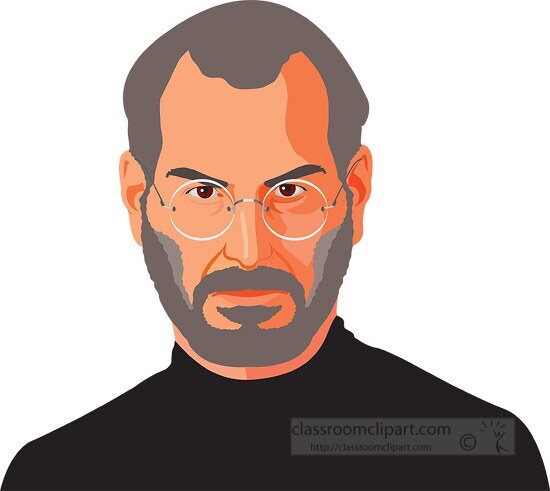 steve jobs founder apple clipart