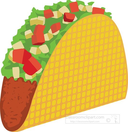 taco mexican food clipart