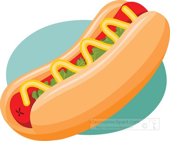 tastey hot dog clipart