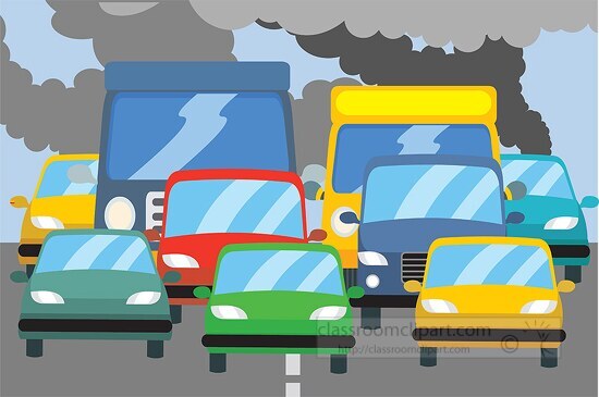 traffic air pollution clipart