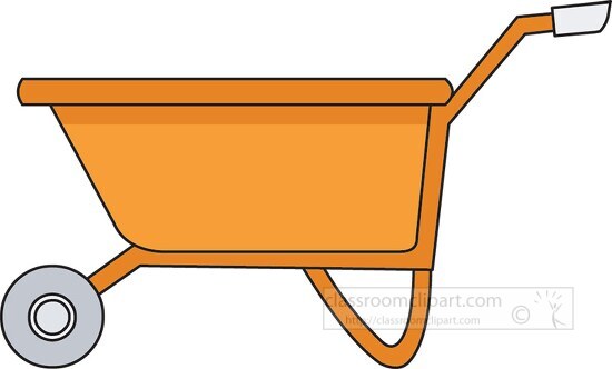 wheelbarrow clipart