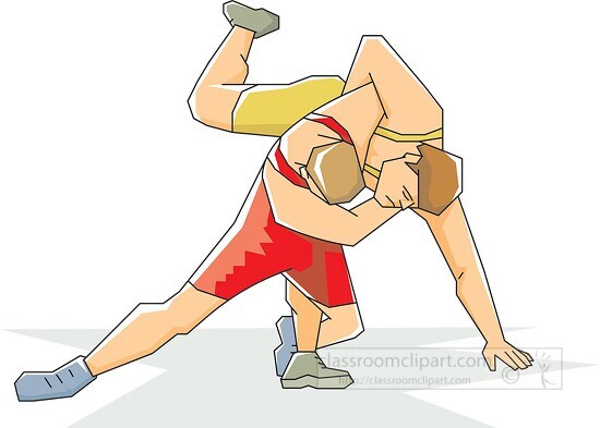 Wrestling Move Takedown clipart