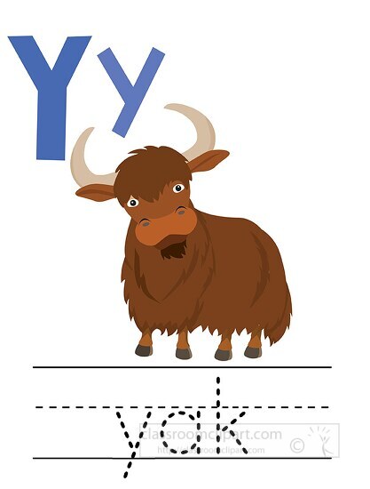 yah with alphabet letter Y Upper lower case children writing pra