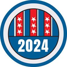 2024 vote pin clipart