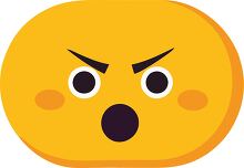 angry emoji with furrowed brows