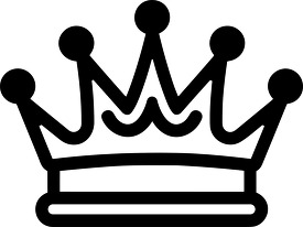 black outline icon crown 2