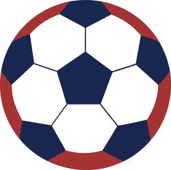 blue red white soccerball