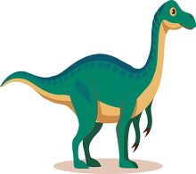 cartoon depiction of a green corythosaurus dinosaur