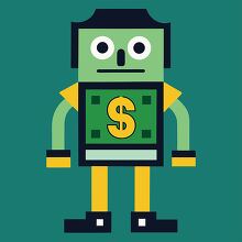 character green paper money with arms and legs