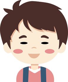 cheerful asian boy smiling child