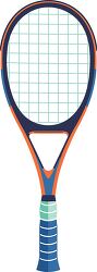 colorful illustration of a tennis racket