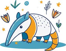 cute anteater with an elongated snout