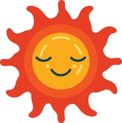 cute sun graphic featuring a smiling face and bright yellow rays