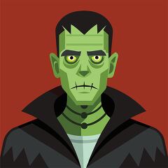 green face Frankenstein monster halloween costume